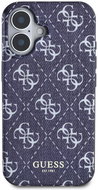 Guess IML Denim Effect MagSafe Back Cover for iPhone 16 Dark Blue - Phone Cover
