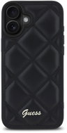 Guess PU Leather Quilted Back Cover for iPhone 16 Black - Phone Cover