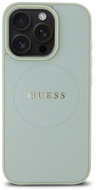 Guess PU Grained Classic Logo MagSafe Back Cover for iPhone 16 Pro Max Green - Phone Cover