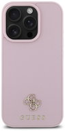 Guess PU Grained 4G Small Metal Logo MagSafe Back Cover for iPhone 16 Pro Max Pink - Phone Cover