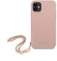 Guess PU Saffiano Gold Chain für Apple iPhone 11 Pink - Handyhülle