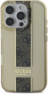 Guess IML Middle 4G Stripe Back Cover for iPhone 16 Pro Max Brown - Phone Cover