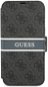 Guess PU 4G Printed Stripe Book Cover für Apple iPhone 13 mini Grey - Handyhülle