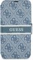 Guess PU 4G Printed Stripe Book Cover für Apple iPhone 13 mini Blue - Handyhülle