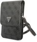 Guess PU 4G Triangle Logo Phone Bag Black - Puzdro na mobil