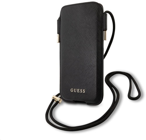 Guess PU 4G Pouch Script Logo S/M Grey - Phone Case - Main image