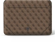 Guess PU 4G Triangle Metal Logo Computer Sleeve 16" Brown - Laptop-Hülle