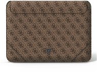Guess PU 4G Triangle Metal Logo Computer Sleeve 13/14" Brown - Laptop Case
