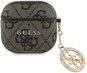 Guess 4G Script PC / PU Charm AirPods 4 tok - Brown - Fülhallgató tok