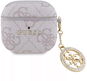 Guess 4G Script PC / PU Charm AirPods 4 tok - Pink - Fülhallgató tok