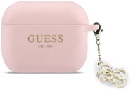 Guess 4G Charm Silikonové Pouzdro pro AirPods Pro 3 Pink - Pouzdro na sluchátka