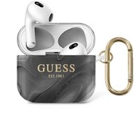 Guess TPU Shiny Marble Case for Apple Airpods 3 Black - Headphone Case
