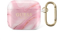 Guess TPU Shiny Marble Case for Apple Airpods 3 Pink - Headphone Case