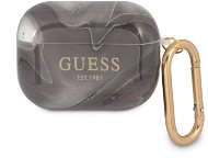 Guess TPU Shiny Marble Case for Apple Airpods Pro, Black - Headphone Case