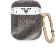 Guess TPU Shiny Marble Case for Apple Airpods 1/2 Black - Headphone Case