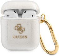 Guess 4G TPU Glitter Case für Apple Airpods 1/2 transparent - Kopfhörer-Hülle