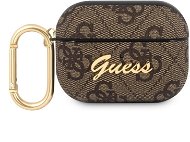 Guess 4G Script PC/PU Case for Apple Airpods Pro Brown - Headphone Case