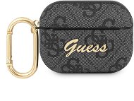 Guess 4G Script PC/PU Puzdro pre Apple Airpods Pro Grey - Puzdro na slúchadlá