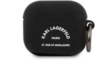 Karl Lagerfeld Rue St Guillaume Silikonhülle für Apple Airpods 3 schwarz - Kopfhörer-Hülle