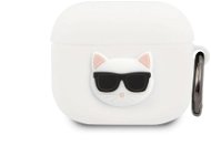 Karl Lagerfeld Choupette Head Silicone Case for Apple Airpods 3 White - Headphone Case