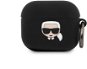 Karl Lagerfeld Karl Head Silicone Case for Apple Airpods 3, Black - Headphone Case