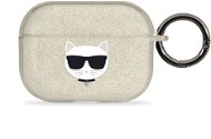 Karl Lagerfeld TPU Glitter Choupette Head Case for Apple Airpods Pro Gold - Headphone Case