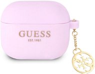 Guess 4G Charms Silikoncover für Apple Airpods 3 Purple - Kopfhörer-Hülle