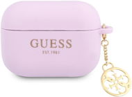 Guess 4G Charms Silicone Case for Apple Airpods Pro Purple - Headphone Case