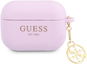 Guess 4G Charms Silikoncover für Apple Airpods Pro Purple - Kopfhörer-Hülle