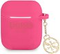 Guess 4G Charms Silicone Case for Apple Airpods 1/2 Fuchsia - Headphone Case