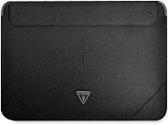 Guess Saffiano Triangle Metal Logo Computer Sleeve 13/14" Black - Laptop tok