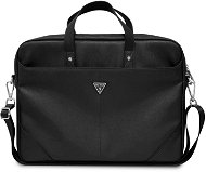 Guess Saffiano Triangle Logo Computer Bag 15/16" Black - Laptop tok