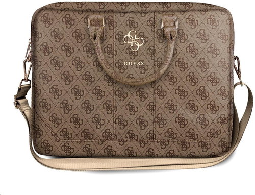 Guess PU 4G Metal Logo Computer Bag 15/16" Brown - Laptop tok - Fő fotó