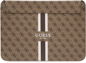 Laptop tok Guess PU 4G  Printed Stripes Computer Sleeve 13/14" Brown - Pouzdro na notebook