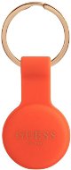 Guess Liquid Silicone Classic Logo AirTag Case Orange - AirTag Key Ring