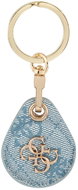 Guess PU Big 4G Flat Ring AirTag Case Blue - AirTag Key Ring