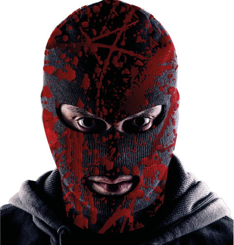 Bloody Black Hood - Carnival Mask - Main image