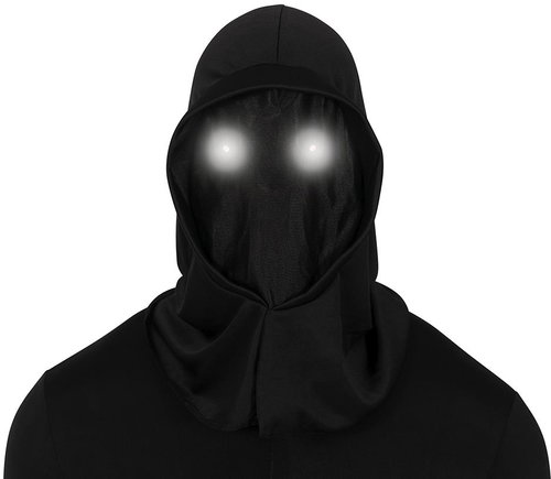 Black mask with LED light in the eyes - Carnival Mask - Main image