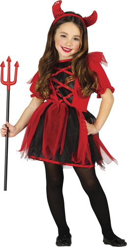 GUIRCA Children's girl costume little devil 3 - 4 years - Costume - Main image