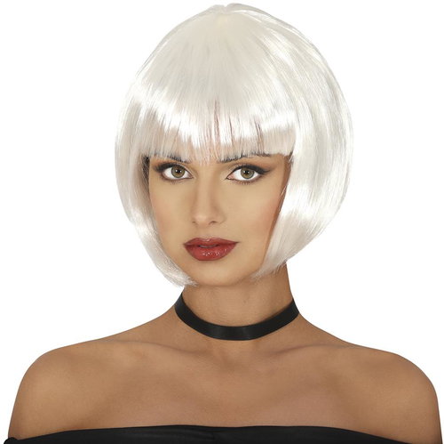 GUIRCA Ladies wig white mikado - Wig - Main image