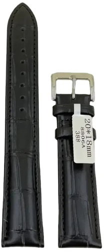 GAIRA Watch strap 3041 black 20 mm - Watch Strap - Main image
