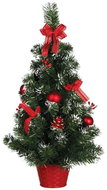 Guirma Vánoční dekorace stromeček, 60 cm, červené ozdoby - Christmas Tree