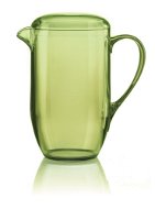 House forms Jug with plastic green lid - Pitcher