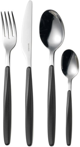 Guzzini Sada příborů 24 ks MY FUSION černý - nerez - Cutlery - Main image