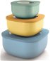 Guzzini 3-Piece Storage Container Set KITCHEN ACTIVE DESIGN STORE & MORE blue, green, yellow - Bowl Set