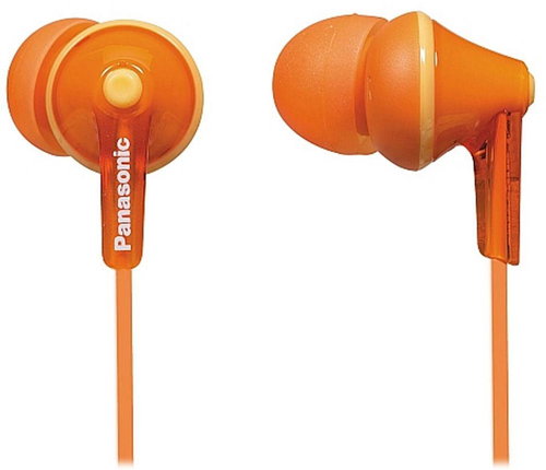 ErgoFit In-Ear Earbud Headphones - Orange - RP-HJE125-D - Headphones - Main image