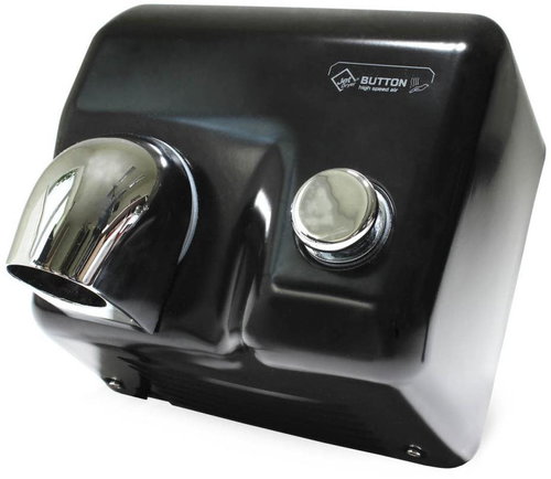 Jet Dryer Button Black Metal - Hand Dryer - Main image