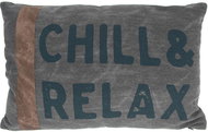 H&L Polštář Print 35 × 50 cm, šedá - Pillow