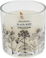 H&L Vonná svíčka ve skle Black Rose, průměr 10 cm, bílá - Svíčka