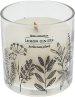 H&L Vonná svíčka ve skle Lemong Ginger, průměr 10 cm, bílá - Svíčka
